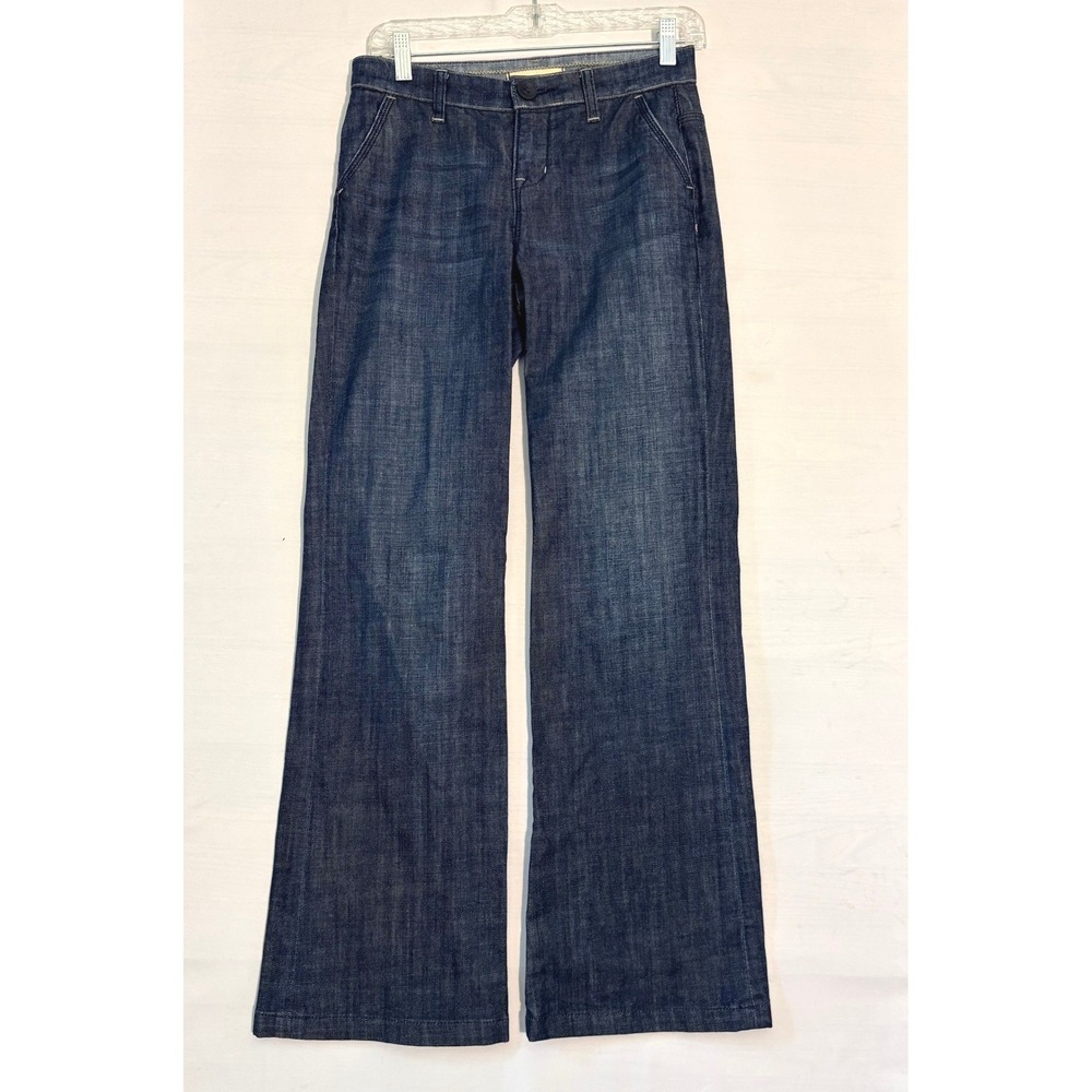 Gap 1969 Limited Edition Wide Leg Jeans Dark Wash Denim Trousers Womens 28x30